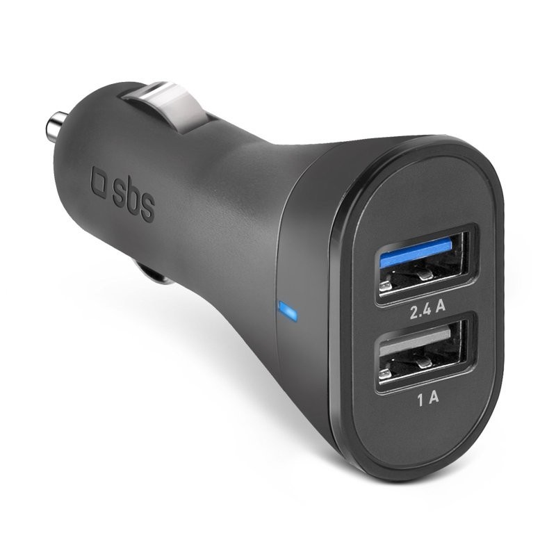 SBS TECR2USB24AFAST chargeur d'appareils mobiles Universel Noir Allume-cigare Auto