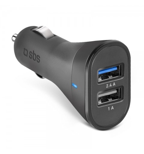 SBS TECR2USB24AFAST cargador de dispositivo móvil Universal Negro Encendedor de cigarrillos Auto