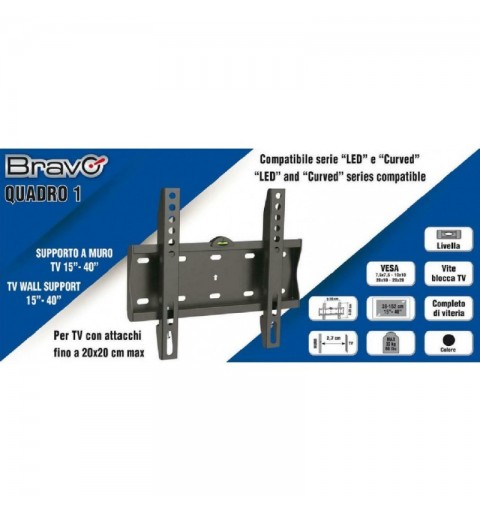 Bravo 92402632 support pour téléviseur 101,6 cm (40") Noir