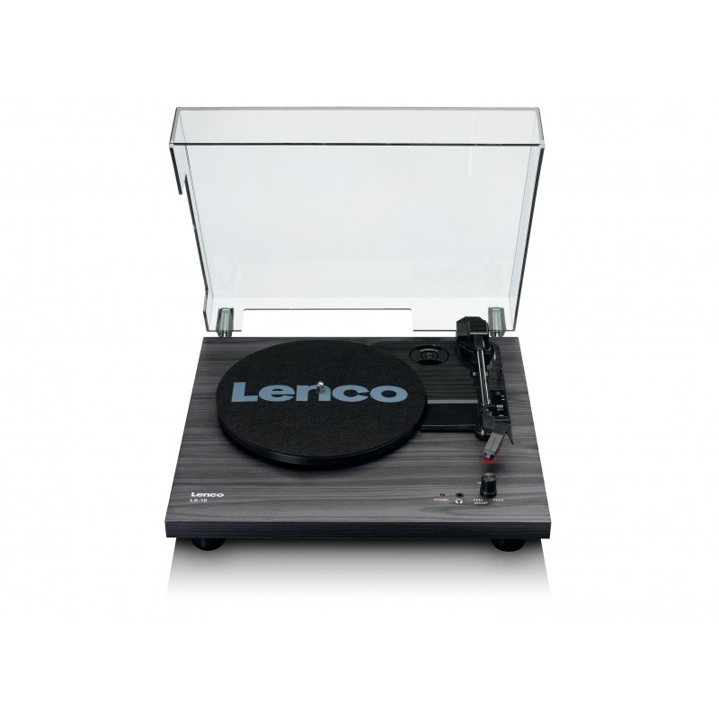 Lenco LS-10 Tocadiscos de tracción por correa Negro Semiautomático