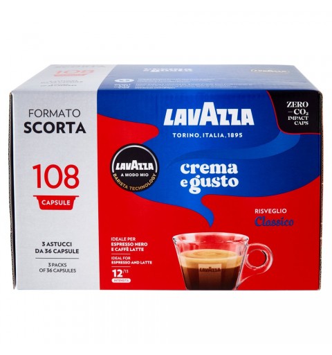 Lavazza Crema e Gusto Capsule de café Café moyennement torréfié 108 pièce(s)