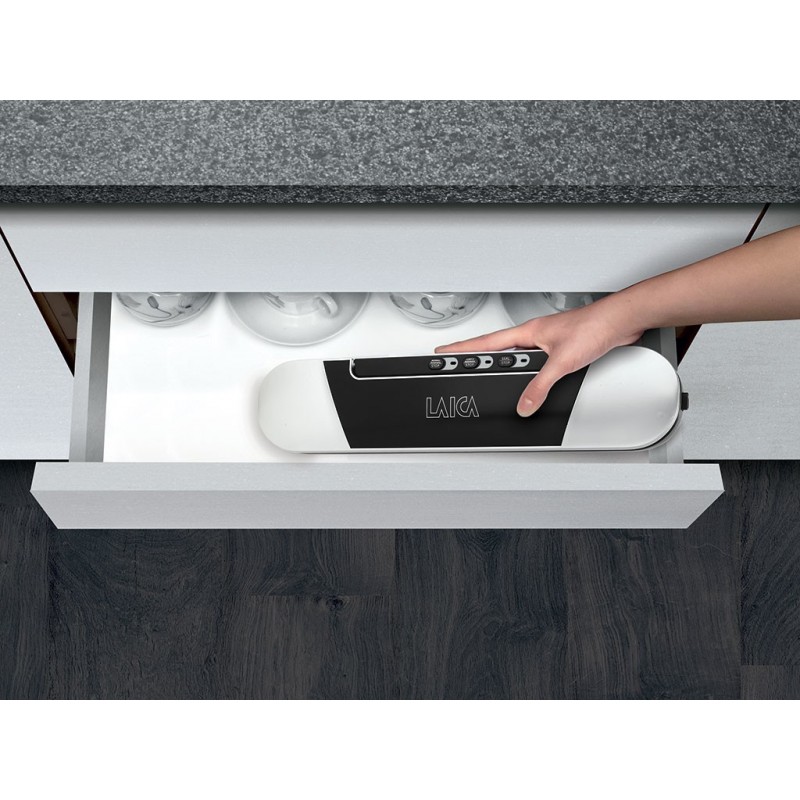 Laica VT3205 appareil à emballage sous vide 600 mbar Noir, Argent