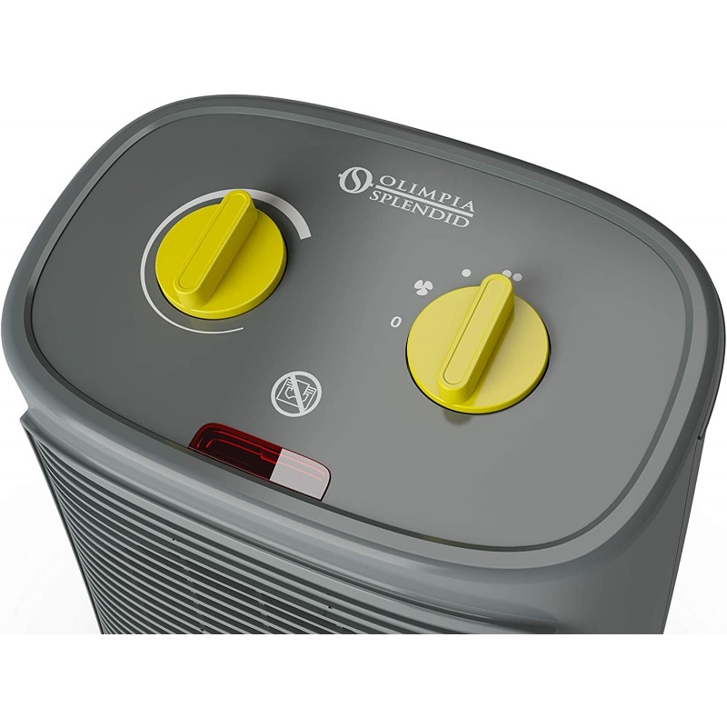 Olimpia Splendid Caldo Rock O Intérieure Gris, Jaune 2000 W Chauffage de ventilateur électrique