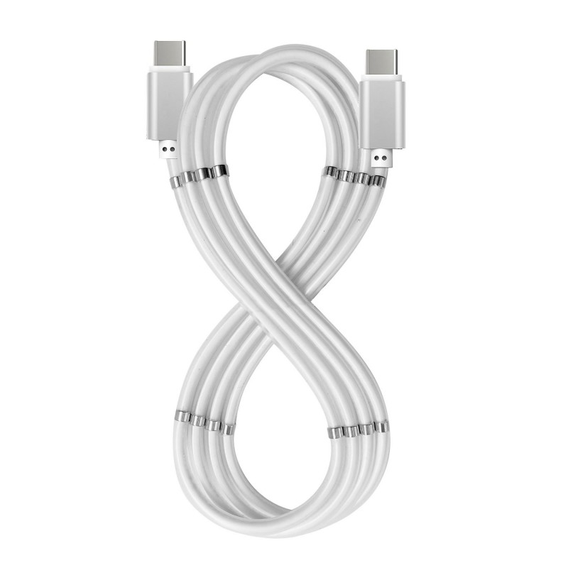 Celly USBCUSBCMAGWH USB cable 1 m USB 3.2 Gen 1 (3.1 Gen 1) USB C White