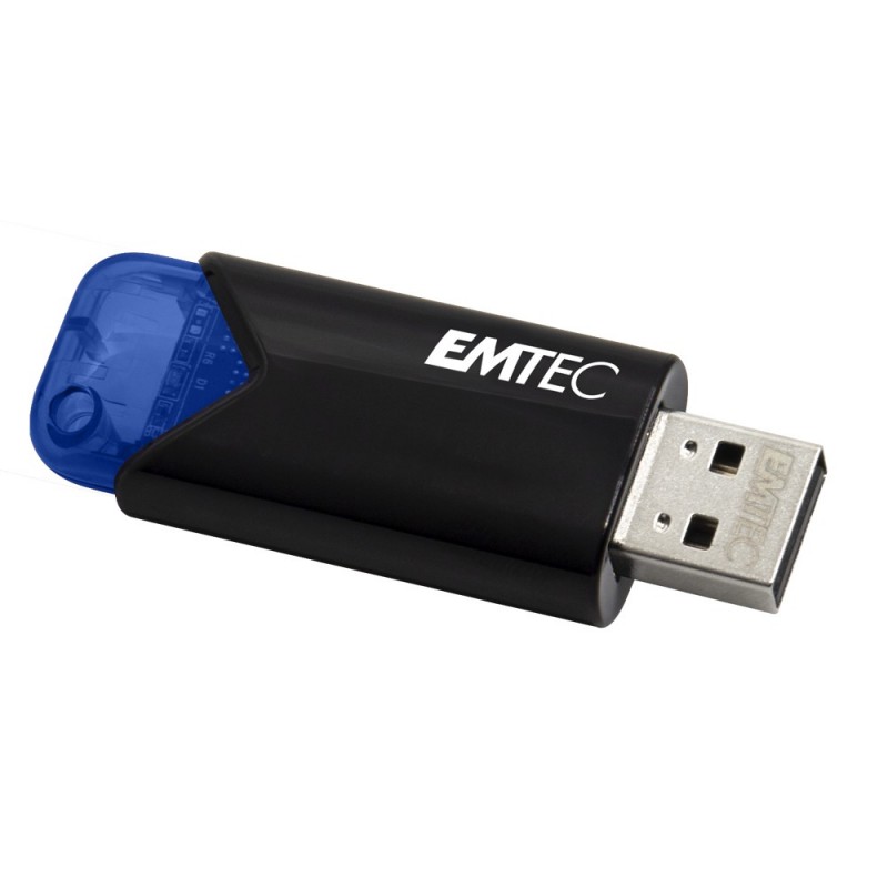 Emtec B110 Click Easy 3.2 unidad flash USB 32 GB USB tipo A 3.2 Gen 2 (3.1 Gen 2) Negro, Azul