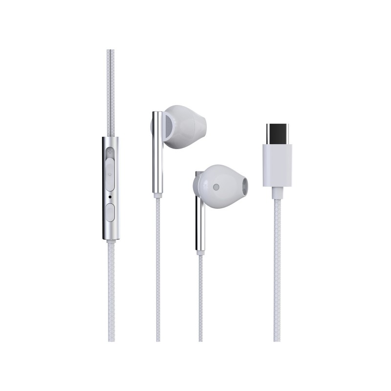 Trevi HMP 700 C Auriculares Alámbrico Dentro de oído Llamadas Música USB Tipo C Blanco