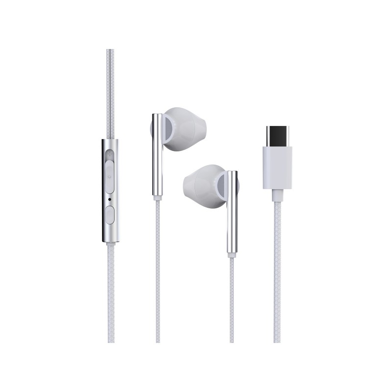 Trevi HMP 700 C Auricolare Cablato In-ear Musica e Chiamate USB tipo-C Bianco