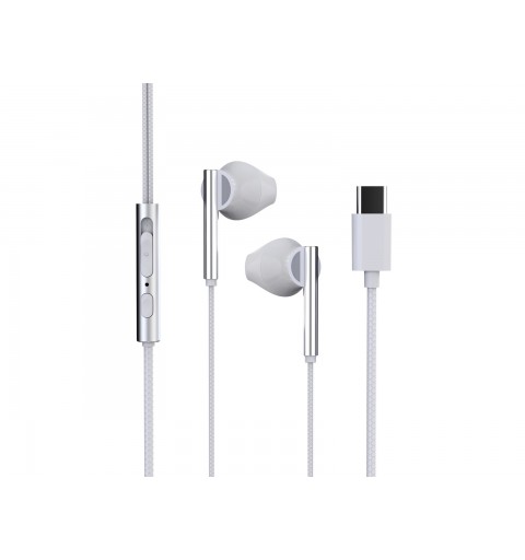 Trevi HMP 700 C Auricolare Cablato In-ear Musica e Chiamate USB tipo-C Bianco