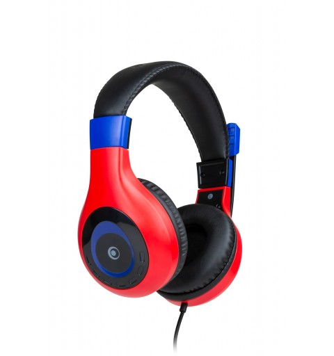 Bigben Interactive Wired Stereo Gaming Headset V1 Auriculares Alámbrico Diadema Juego Negro, Azul, Rojo