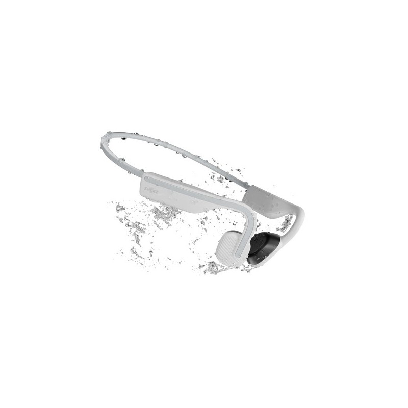 Shokz OpenMove Cuffie Wireless A clip Musica e Chiamate USB tipo-C Bluetooth Bianco