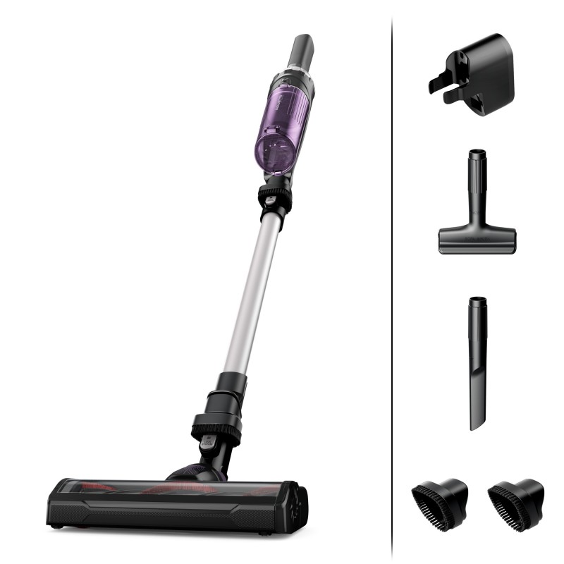 Rowenta X-NANO ESSENTIAL RH1129WO handheld vacuum Purple, Aluminium Bagless