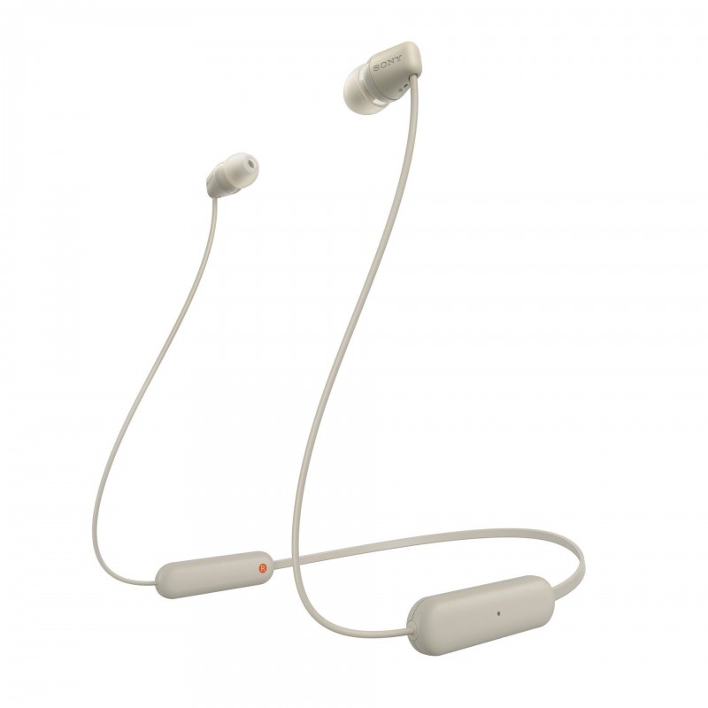 Sony WI-C100 Headset Wireless In-ear Calls Music Bluetooth Beige