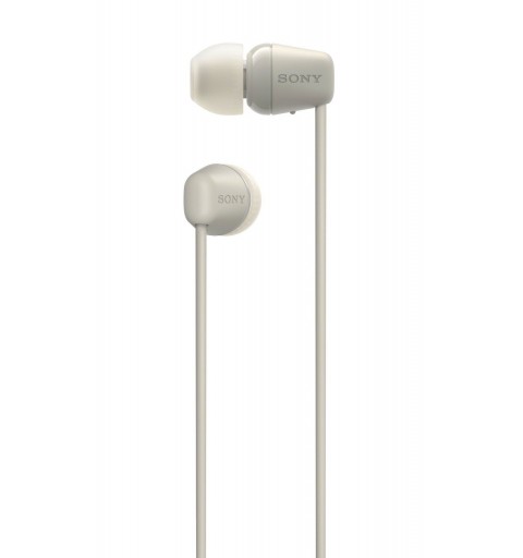 Sony WI-C100 Auricolare Wireless In-ear Musica e Chiamate Bluetooth Beige