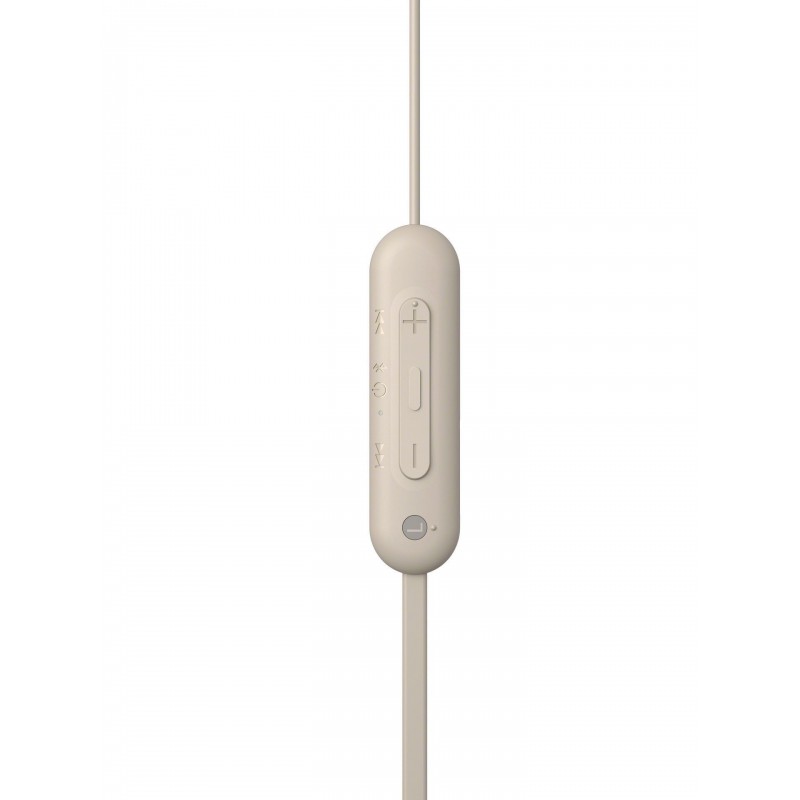 Sony WI-C100 Auricolare Wireless In-ear Musica e Chiamate Bluetooth Beige