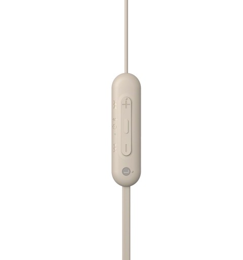 Sony WI-C100 Kopfhörer Kabellos im Ohr Anrufe Musik Bluetooth Beige