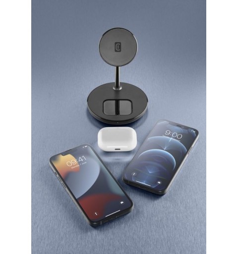 Cellularline Mag Duo Kopfhörer, Smartphone Schwarz, Silber USB Kabelloses Aufladen Indoor