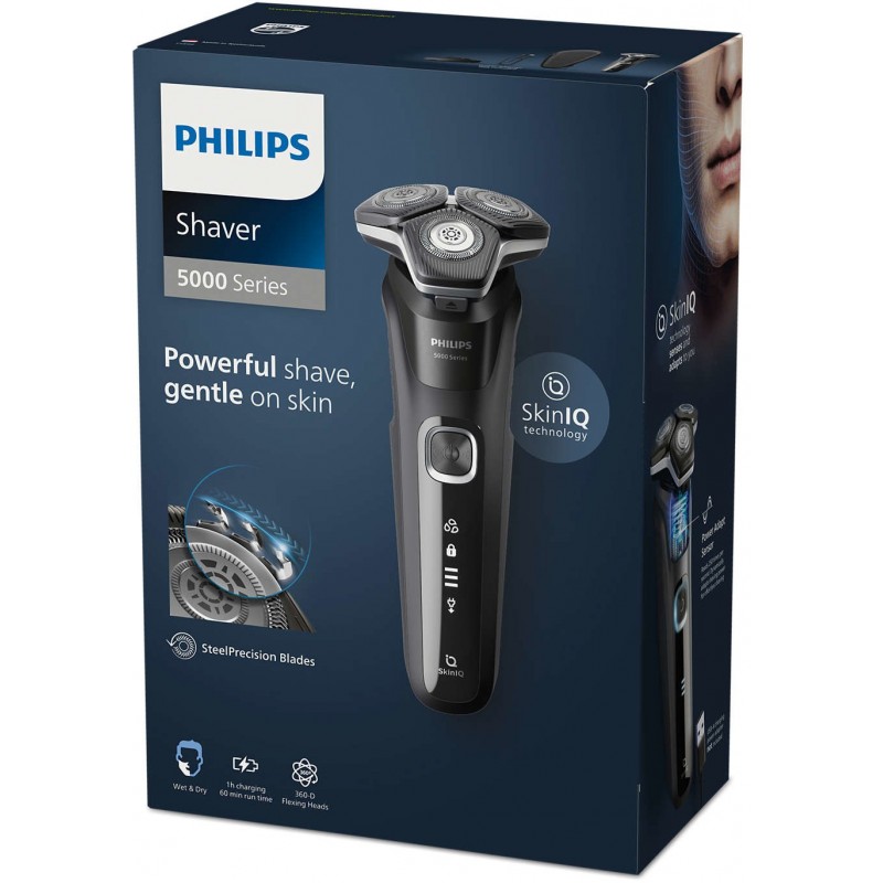 Philips SHAVER Series 5000 S5898 35 Wet and dry electric shaver with 2 accessories