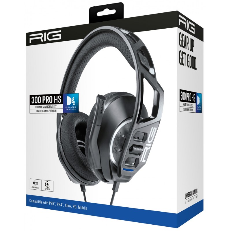 NACON RIG 300 PRO HS Auriculares Alámbrico Diadema Juego Negro