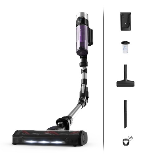 Rowenta X-Force Flex 9.60 RH2037WO aspirateur de table Noir, Violet Sans sac