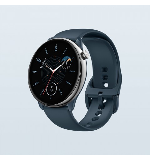 Amazfit GTR Mini 3,25 cm (1.28") AMOLED 42 mm Digital 416 x 416 Pixel Touchscreen Blau, Silber GPS