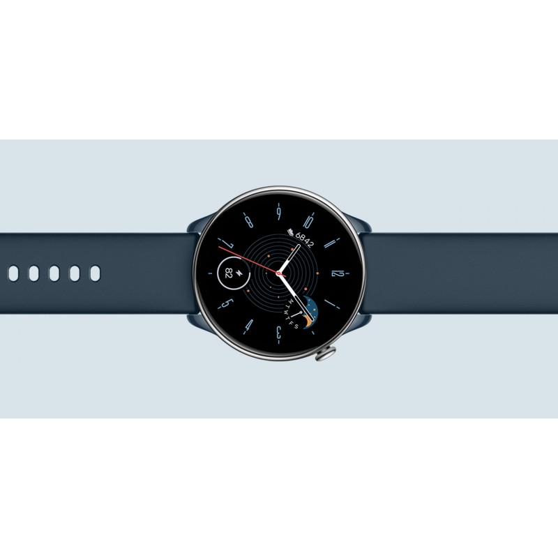 Amazfit GTR Mini 3,25 cm (1.28") AMOLED 42 mm Digital 416 x 416 Pixel Touchscreen Blau, Silber GPS