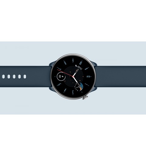 Amazfit GTR Mini 3,25 cm (1.28") AMOLED 42 mm Digital 416 x 416 Pixel Touchscreen Blau, Silber GPS