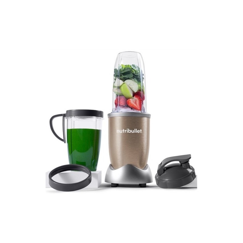 NutriBullet NB907CP licuadora 0,946 L Batidora de vaso 900 W Negro, Oro