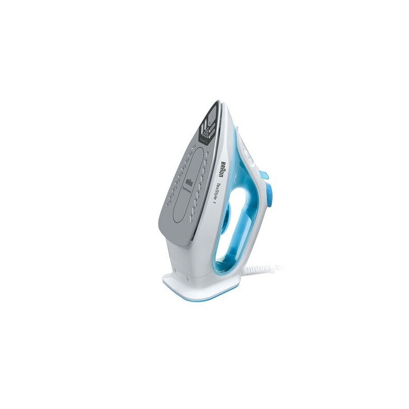 Braun TexStyle 1 Plancha vapor-seco Suela de cerámica 2000 W Azul, Blanco