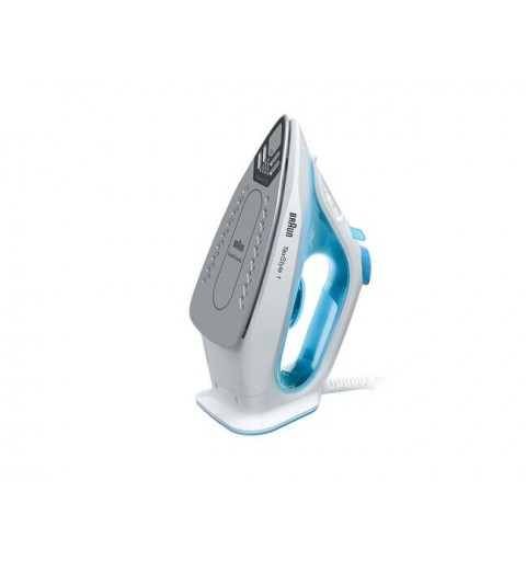 Braun TexStyle 1 Plancha vapor-seco Suela de cerámica 2000 W Azul, Blanco