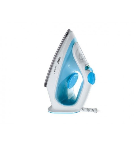 Braun TexStyle 1 Plancha vapor-seco Suela de cerámica 2000 W Azul, Blanco