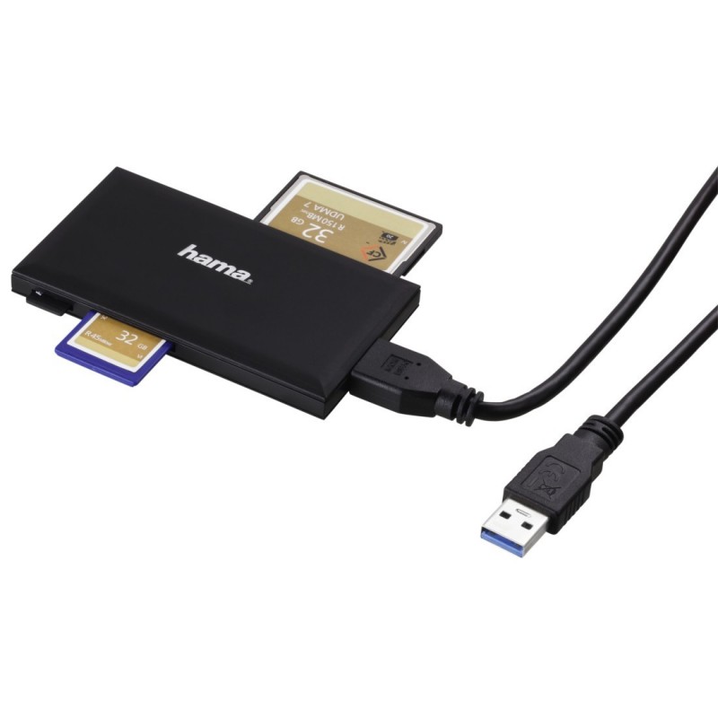 Hama 00181018 card reader USB 3.2 Gen 1 (3.1 Gen 1) Black