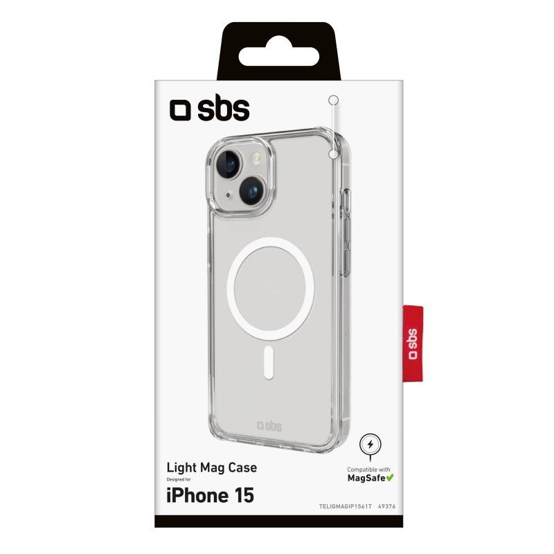 SBS TELIGMAGIP1561T coque de protection pour téléphones portables 15,5 cm (6.1") Housse Transparent