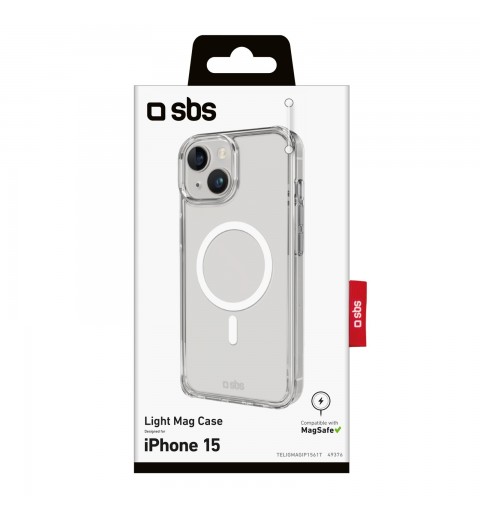 SBS TELIGMAGIP1561T coque de protection pour téléphones portables 15,5 cm (6.1") Housse Transparent