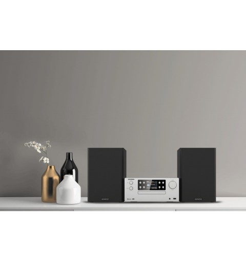 Kenwood Electronics M-925DAB-S Home-Stereoanlage Heim-Audio-Mikrosystem 50 W Schwarz, Silber