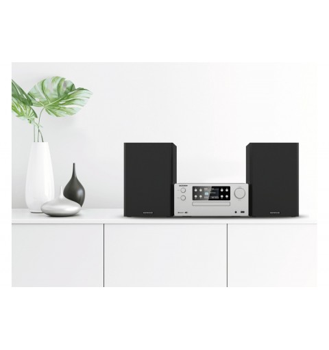 Kenwood Electronics M-925DAB-S sistema de audio para el hogar Microcadena de música para uso doméstico 50 W Negro, Plata