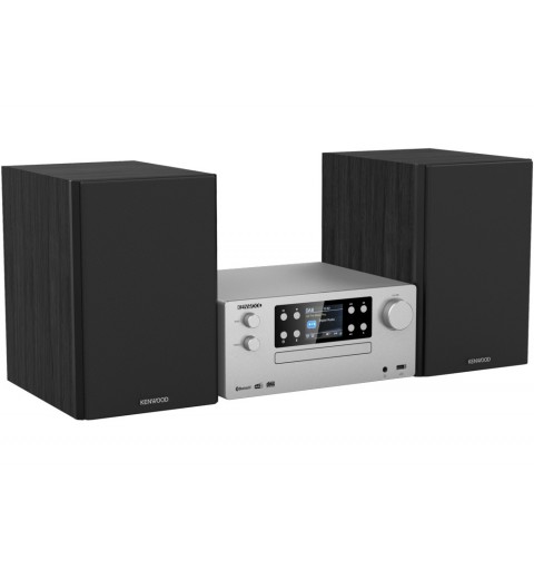 Kenwood Electronics M-925DAB-S sistema de audio para el hogar Microcadena de música para uso doméstico 50 W Negro, Plata