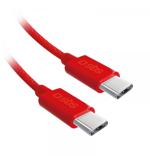 SBS TECABLETISSUETCCB cable USB 1,5 m USB 2.0 USB C Rojo