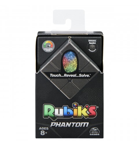 Spin Master Rubik’s Phantom, 3x3 Cube Advanced Technology Difficult 3D Puzzle Travel Game Stress Relief Fidget Toy Activity