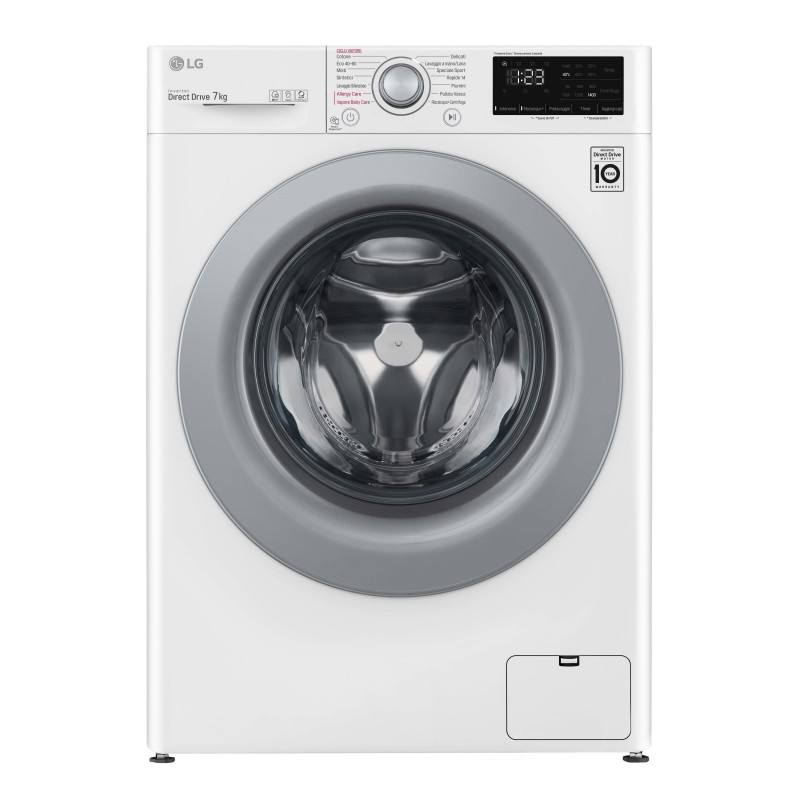 LG F2WV3S7S4E lavadora Carga frontal 7 kg 1200 RPM D Gris, Blanco