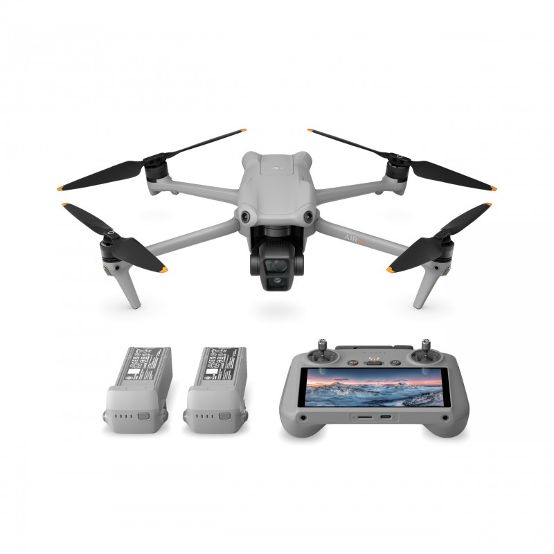 DJI Air 3 Fly More Combo 4 Rotoren Quadrocopter 48 MP 3840 x 2160 Pixel 4241 mAh Schwarz, Grau