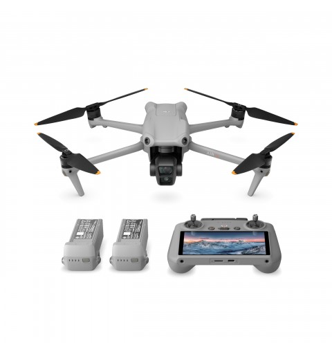 DJI Air 3 Fly More Combo 4 Rotoren Quadrocopter 48 MP 3840 x 2160 Pixel 4241 mAh Schwarz, Grau