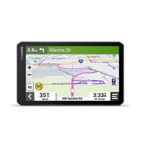 Garmin DEZL LGV710 navigateur Fixé 17,6 cm (6.95") TFT Écran tactile 242 g Noir