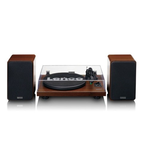 Lenco LS-600WA platine Tourne-disque entraîné par courroie Noir, Bois Manuel