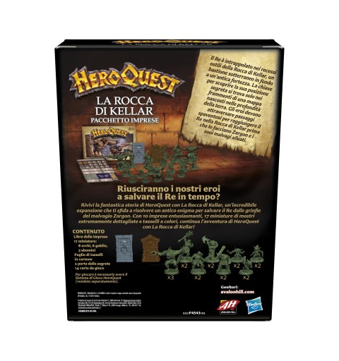 Avalon Hill HeroQuest Kellar's Keep Expansion Board game Travel adventure