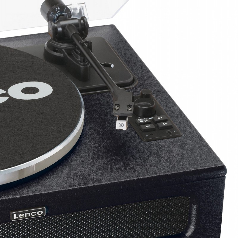 Lenco LS-430BK platine Tourne-disque entraîné par courroie Noir