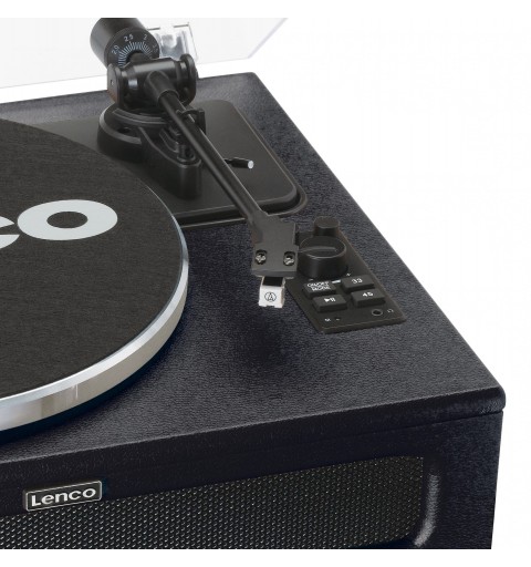 Lenco LS-430BK platine Tourne-disque entraîné par courroie Noir