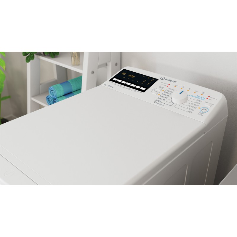 Indesit BTW B7231P IT Waschmaschine Toplader 7 kg 1200 RPM Weiß