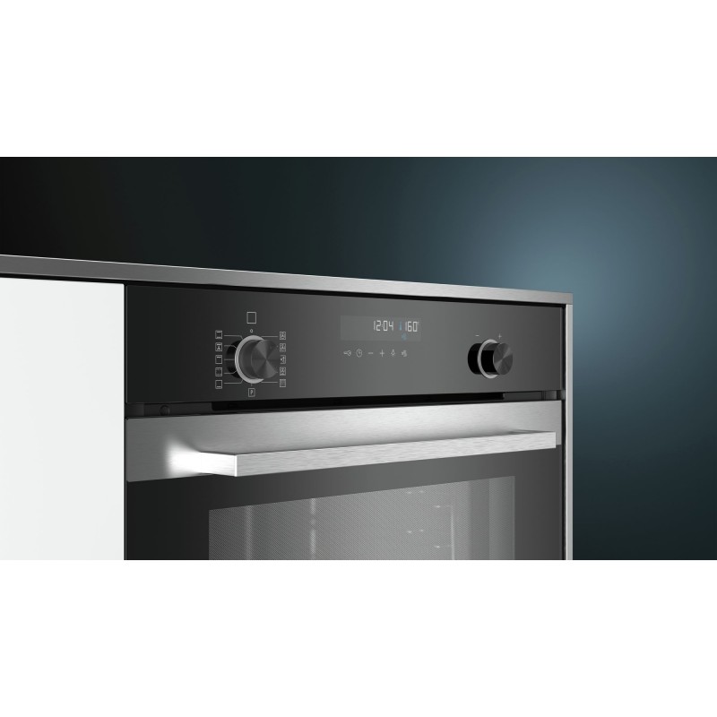 Siemens iQ500 HB378G2S0 forno 71 L A Nero, Stainless steel