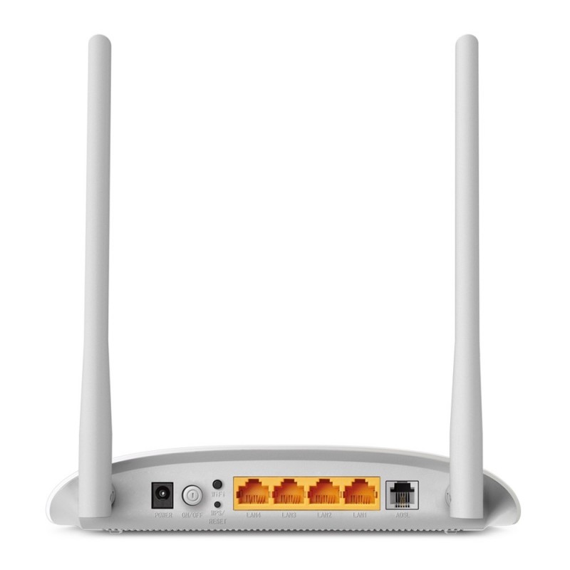 TP-Link TD-W8961N router inalámbrico Ethernet rápido Banda única (2,4 GHz) Gris, Blanco