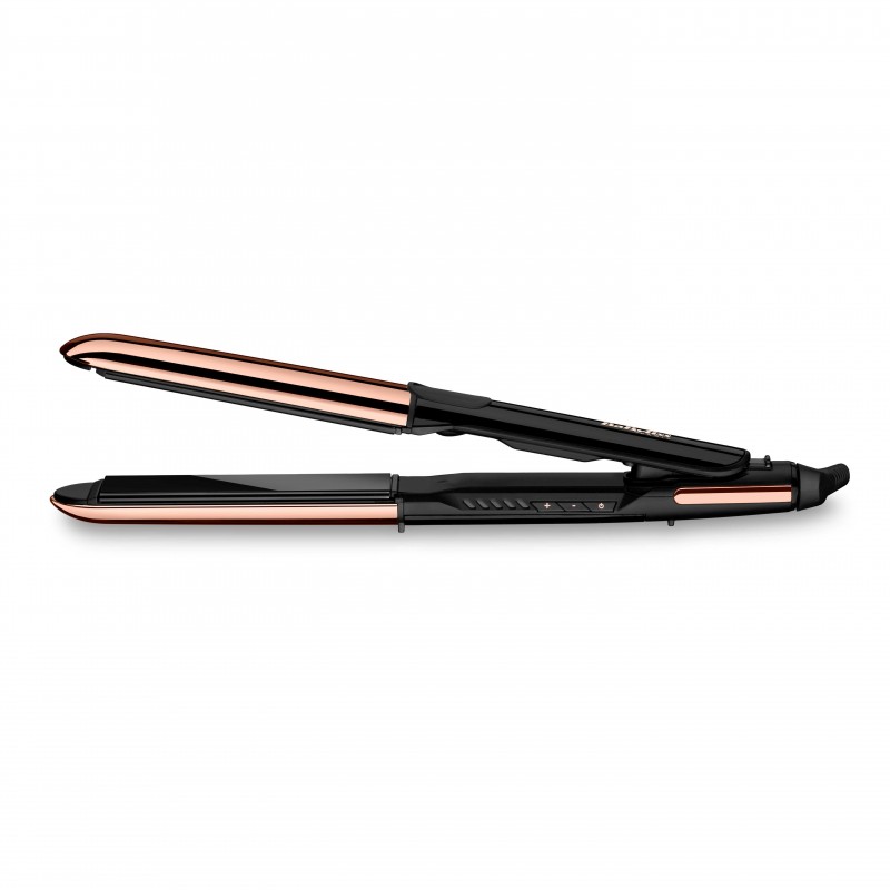 BaByliss Straight & Curl Brilliance Rizador de pelo Caliente Negro, Rosa 3 m